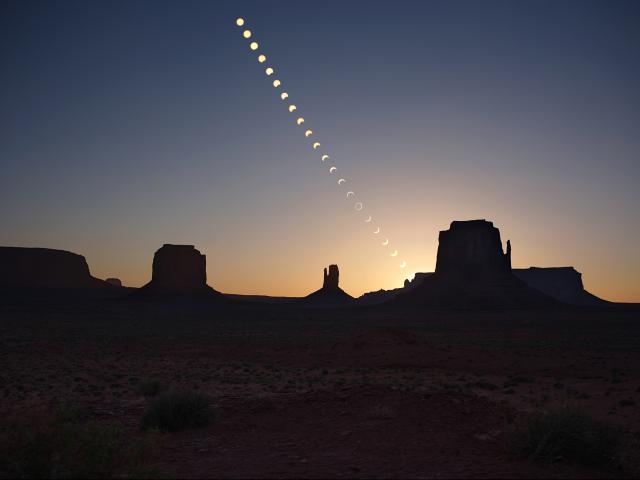 Ring of Fire over Monument Valley