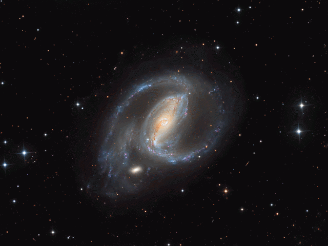 NGC 1097: Spiral Galaxy with Supernova