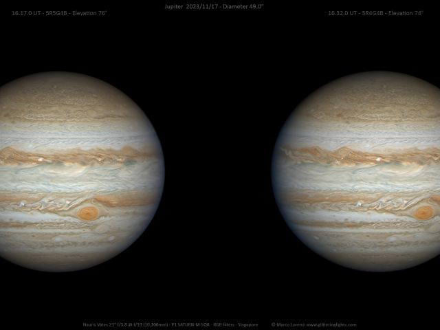 Stereo Jupiter near Opposition