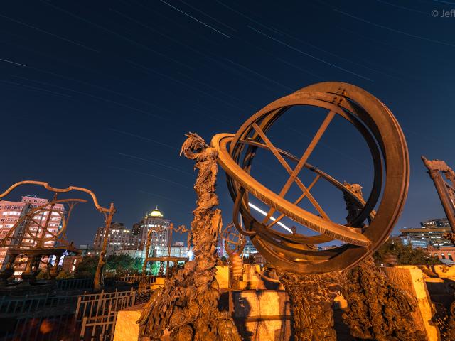Startrails over Beijing Ancient Observatory
