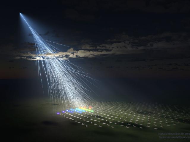 Energetic Particle Strikes the Earth