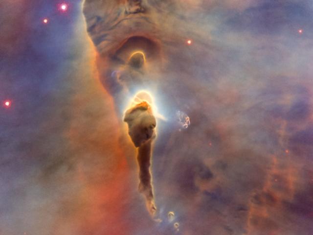 Stars Verus Dust in the Carina Nebula