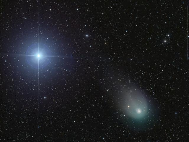 Vega and Comet 12P/Pons-Brooks