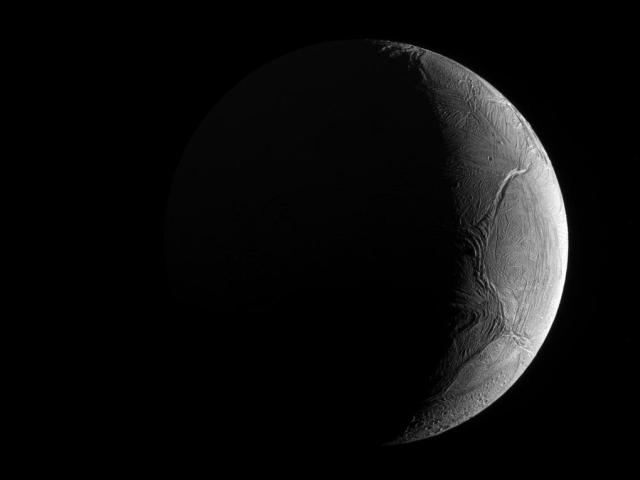 Crescent Enceladus