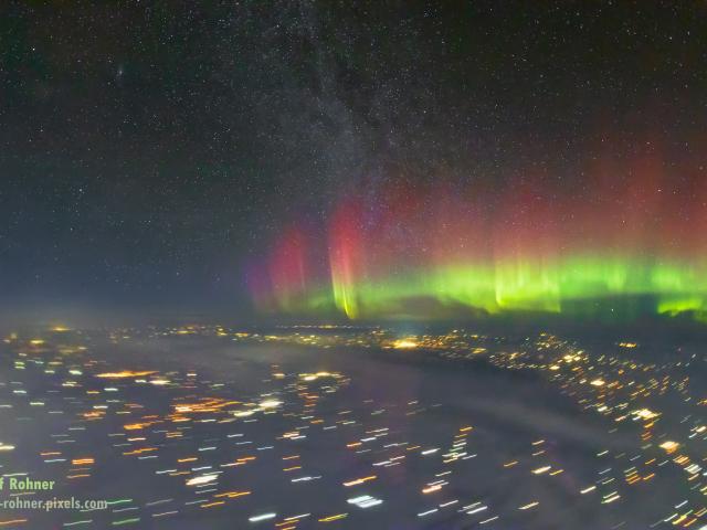 Northern Lights from the Stratosphere