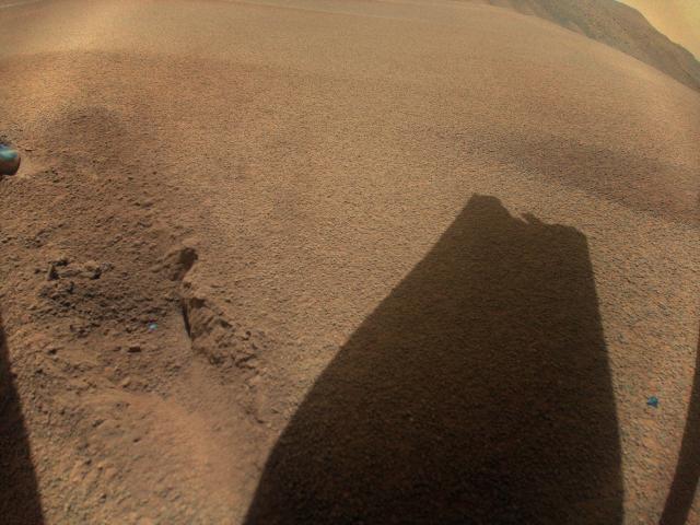The Shadow of Ingenuity’s Damaged Rotor Blade