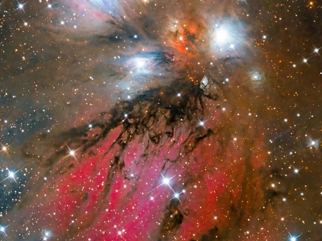 NGC 2170: Angel Nebula Abstract Art