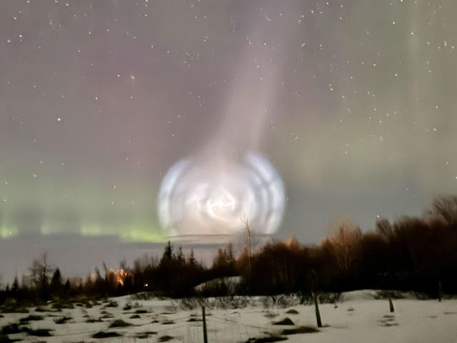 A Galaxy Shaped Rocket Exhaust Spiral