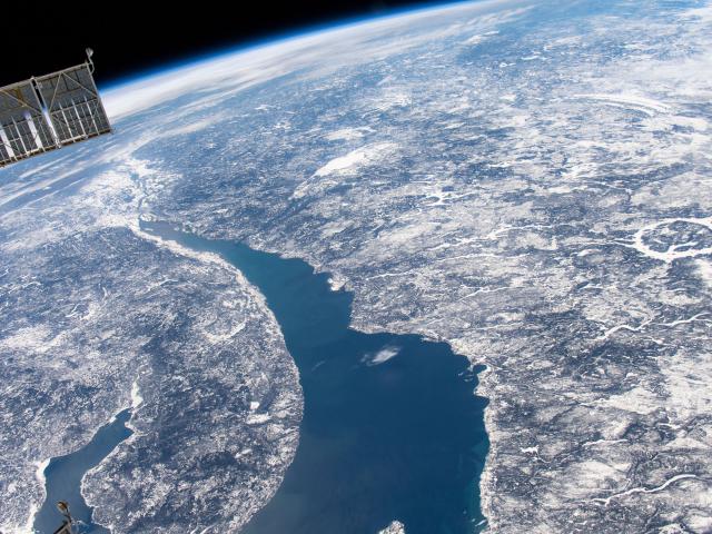 Manicouagan Impact Crater from Space