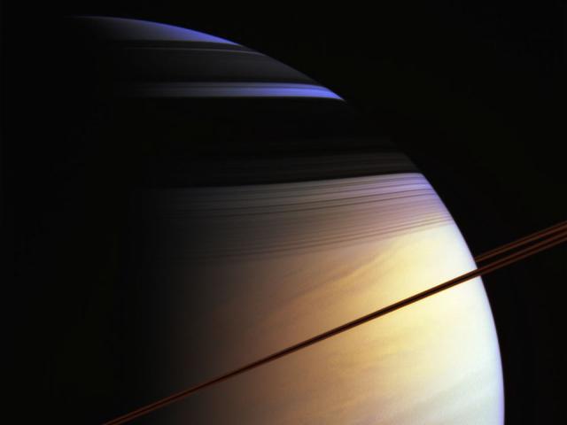 The Colors of Saturn from Cassini