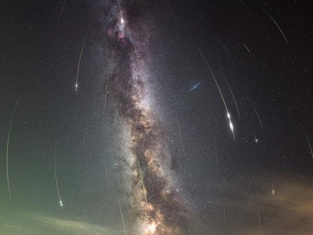 Perseid Meteors over Stonehenge