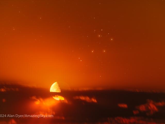 Quarter Moon and Sister Stars