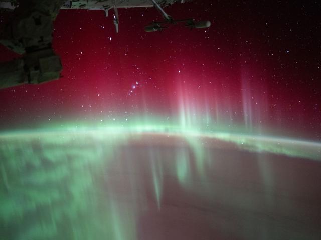 Aurora Australis and the International Space Station