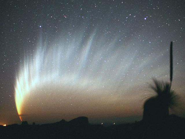 The Magnificent Tail of Comet McNaught