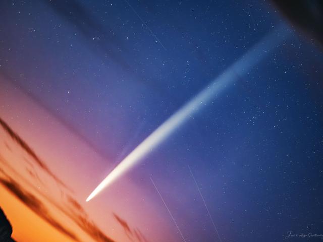 The Long Tails of Comet Tsuchinshan ATLAS