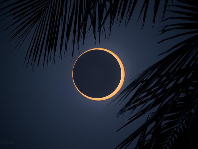 Ring of Fire over Easter Island