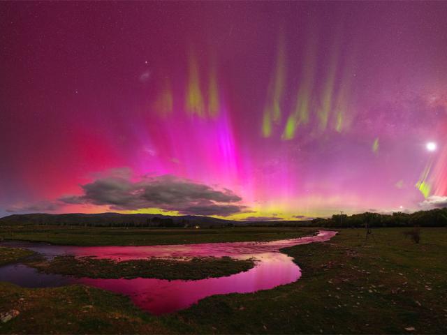 Colorful Aurora over New Zealand
