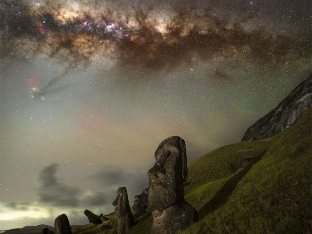 Milky Way over Easter Island
