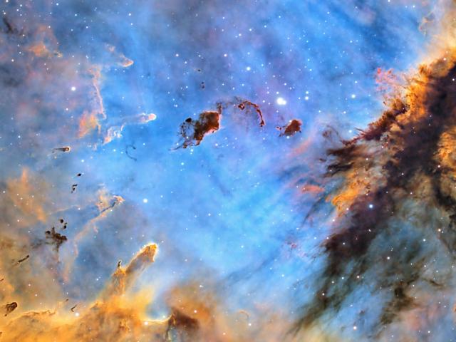 Stars and Dust in the Pacman Nebula