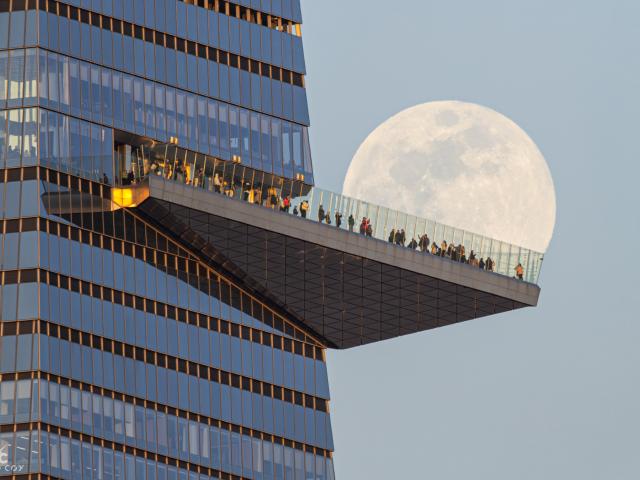 Moon Near the Edge