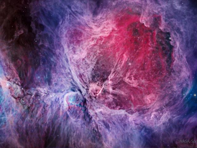 The Orion Nebula in Visible and Infrared