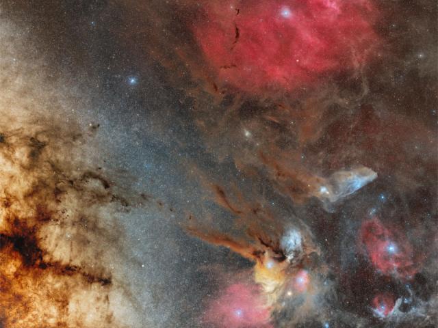 Zeta and Rho Ophiuchi with Milky Way