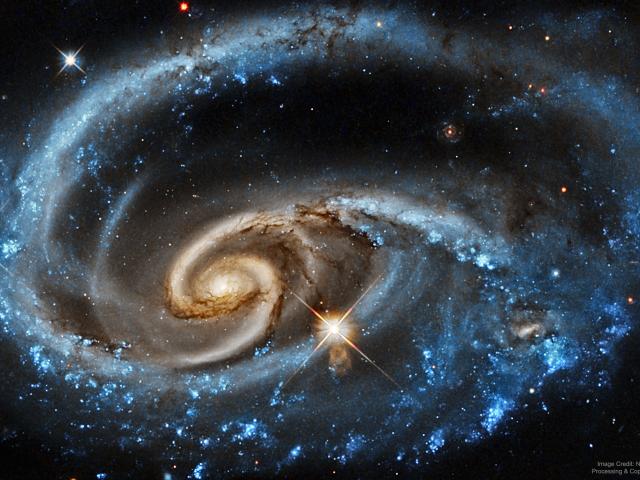 UGC 1810: Wildly Interacting Galaxy from Hubble