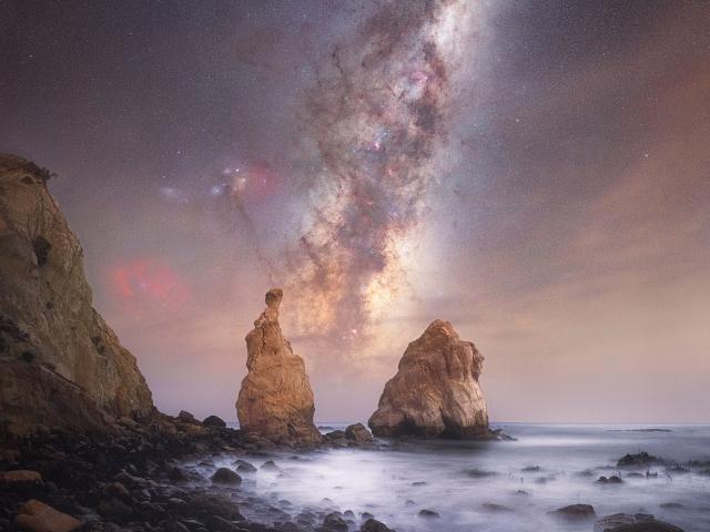 Milky Way Through Otago Spires