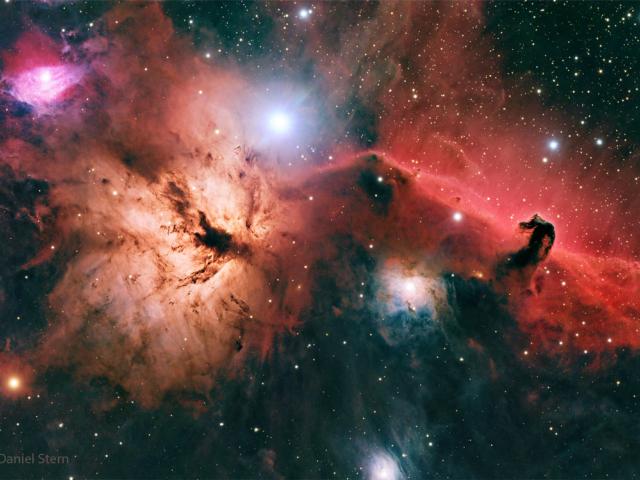 The Horsehead and Flame Nebulas