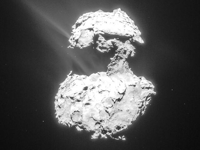 Comet Churyumov Gerasimenko Creates Its Tails