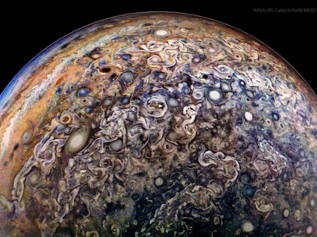 Jupiters Clouds in High Definition from Juno