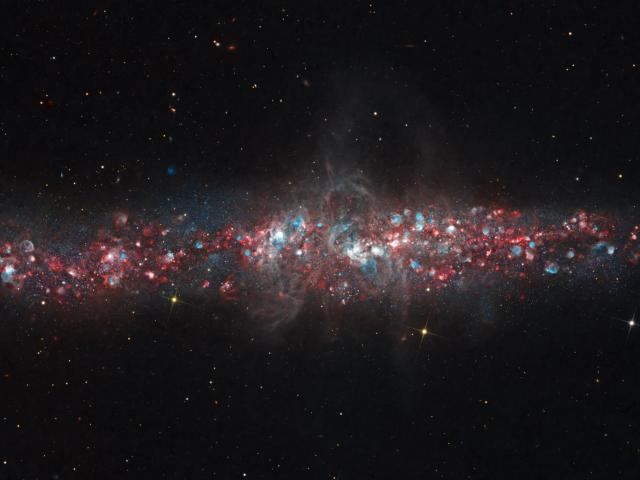 NGC 55: A Galaxy of Nebulas