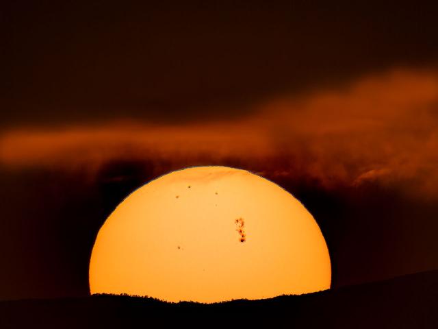 Active Sunspot Region 4366 Crosses the Sun