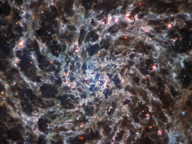 Webb and Hubble: IC 5332