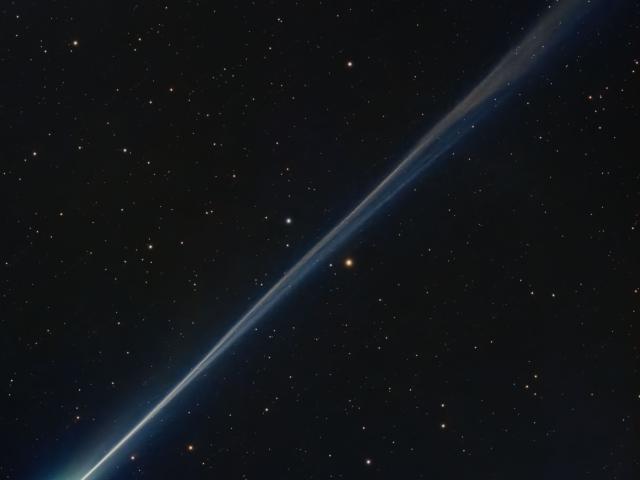 The Long Wispy Tail of Comet R3 (PanSTARRS)