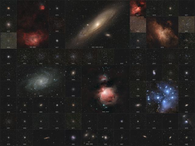 The Messier Catalog at Uniform Scale