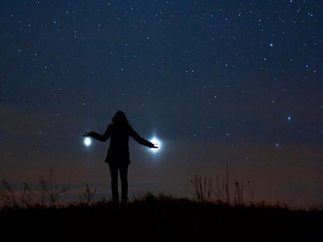 Jupiter and Venus from Earth