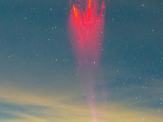 Gigantic Jet Over the Tatacoa Desert