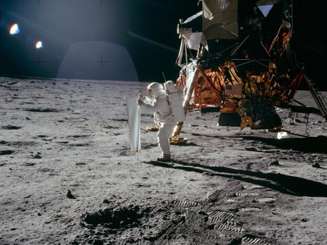 Apollo 11: Catching Some Sun