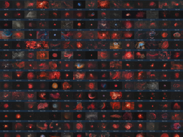 The Complete Sharpless Catalog: 313 Nebulas