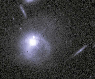 A Quasar-Galaxy Collision?
