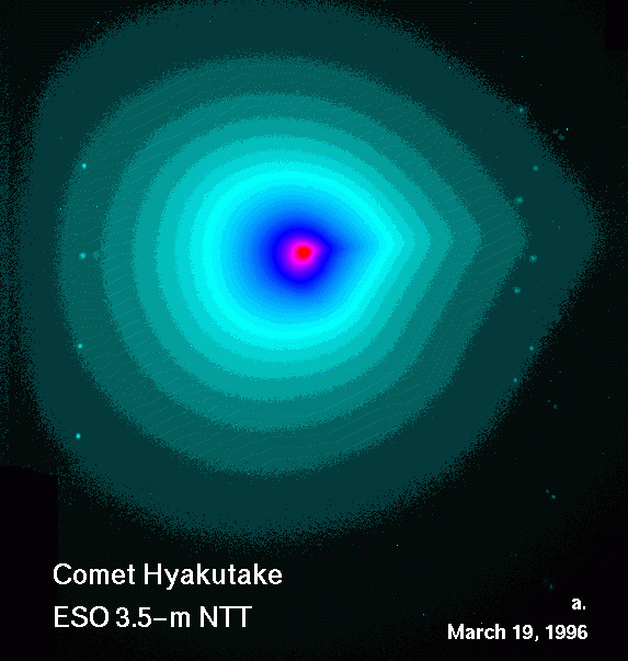 Near Comet Hyakutake’s Nucleus