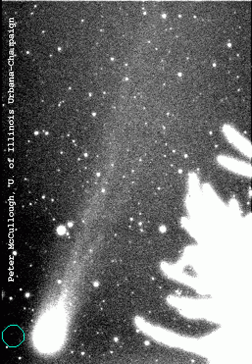 Comet Hyakutake Passes the Earth