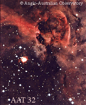 The Keyhole Nebula Near Eta Carinae