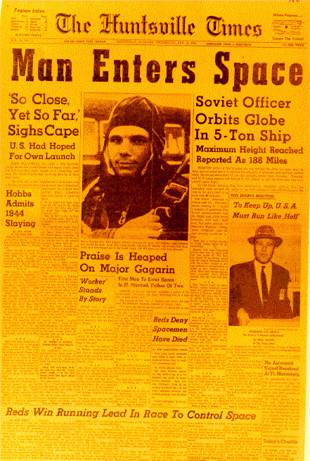 Man Enters Space