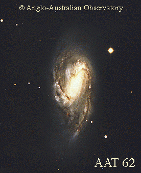 Unusual Spiral Galaxy M66