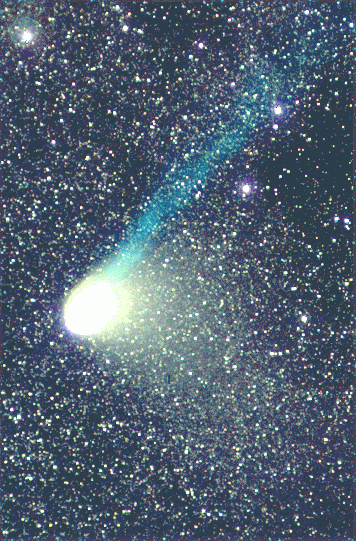 Comet Hale-Bopp Develops a Tail