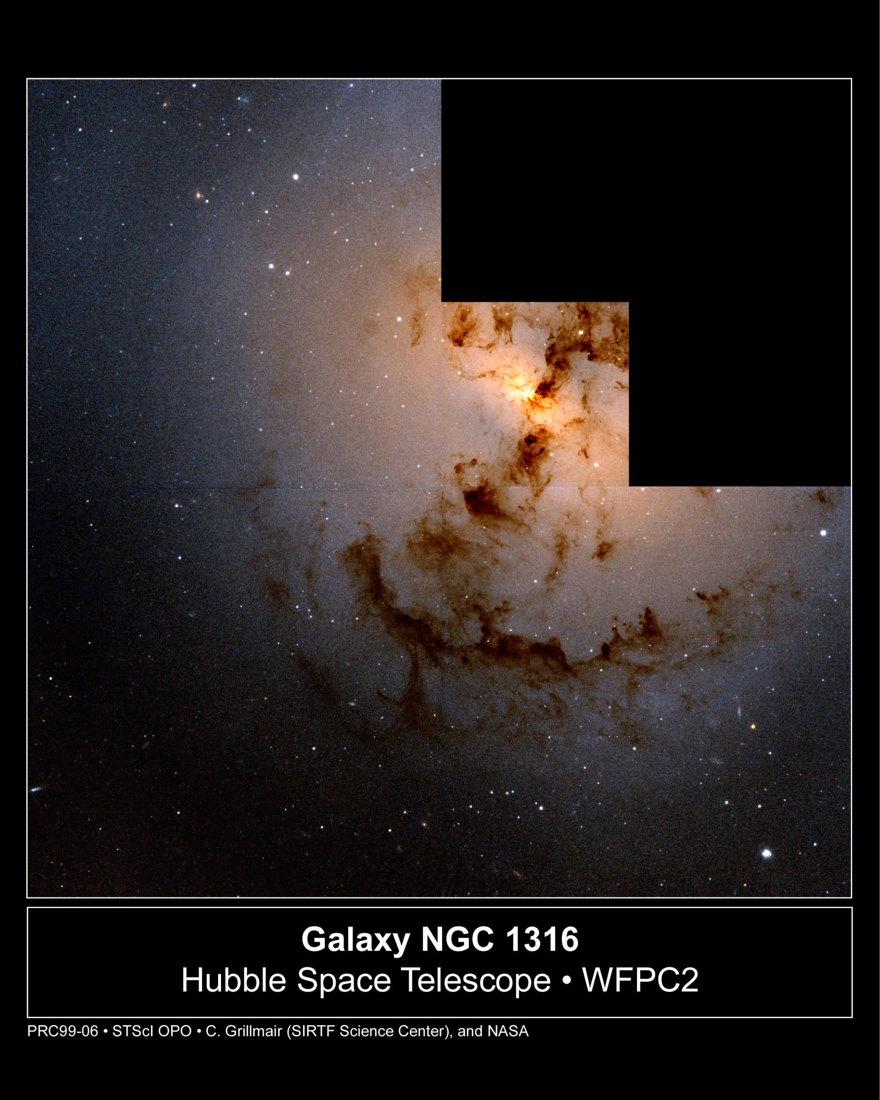 NGC 1316: After Galaxies Collide