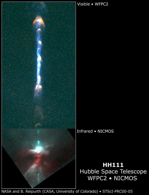 HH111’s 12 Light-Year Star Jet