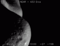 Flying Over Asteroid Eros